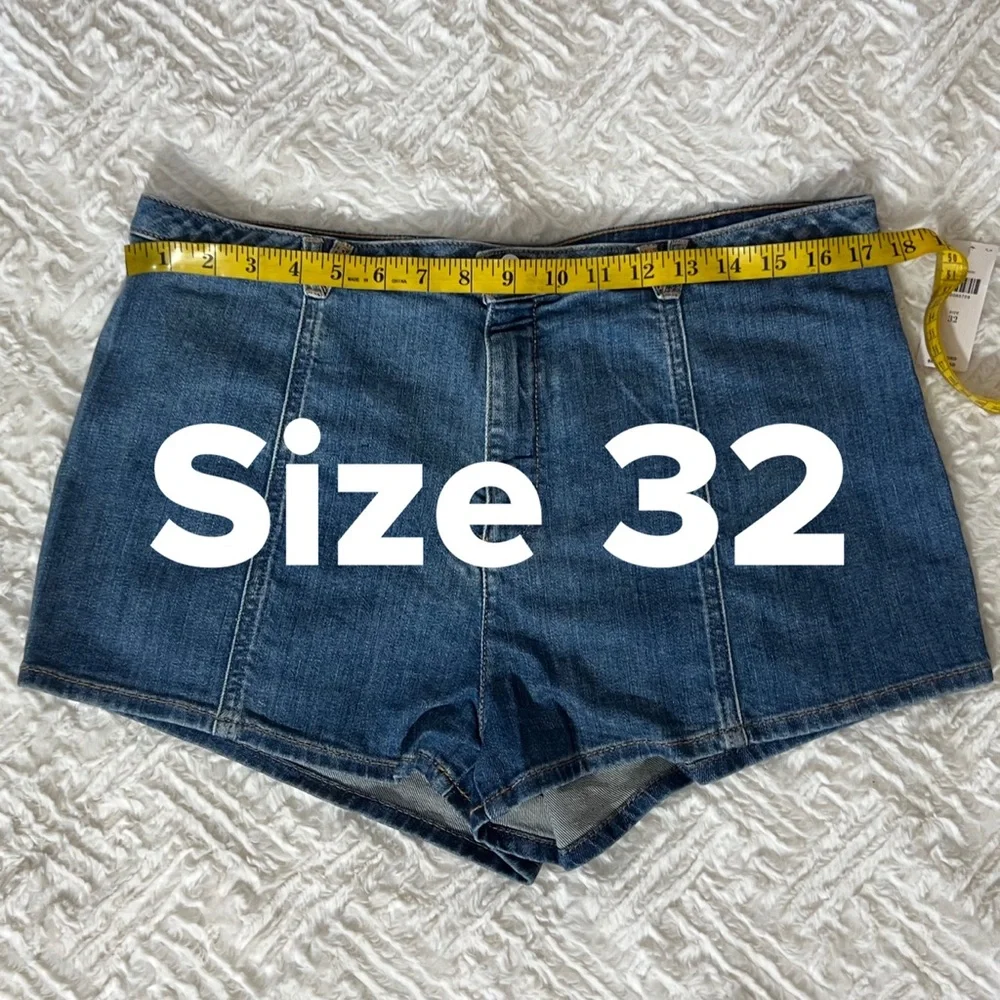 Pilcro Micro Jean Shorts - Picture 6 of 7